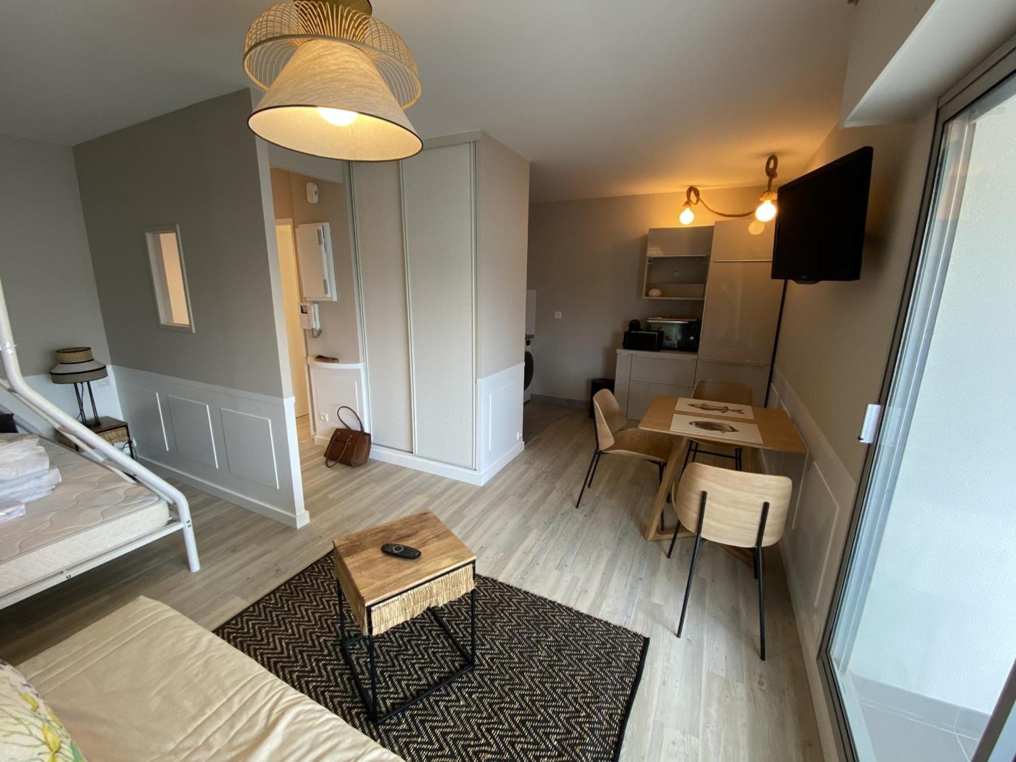 Studio Neuf En Front De Mer Avec Terrasse Et Parking, Ideal Pour 3 Personnes - Fr-1-474-147 Arcachon Luaran gambar